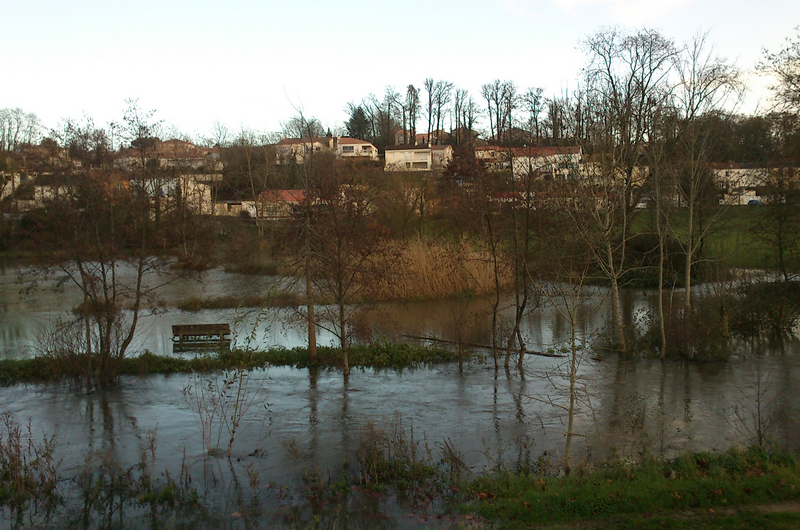 Inondations de l'Yon à La Roche-sur-Yon